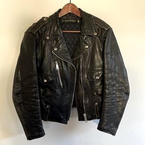 Amazing Vintage Harley Davidson Leather Motorcycle Jacket Sz 36